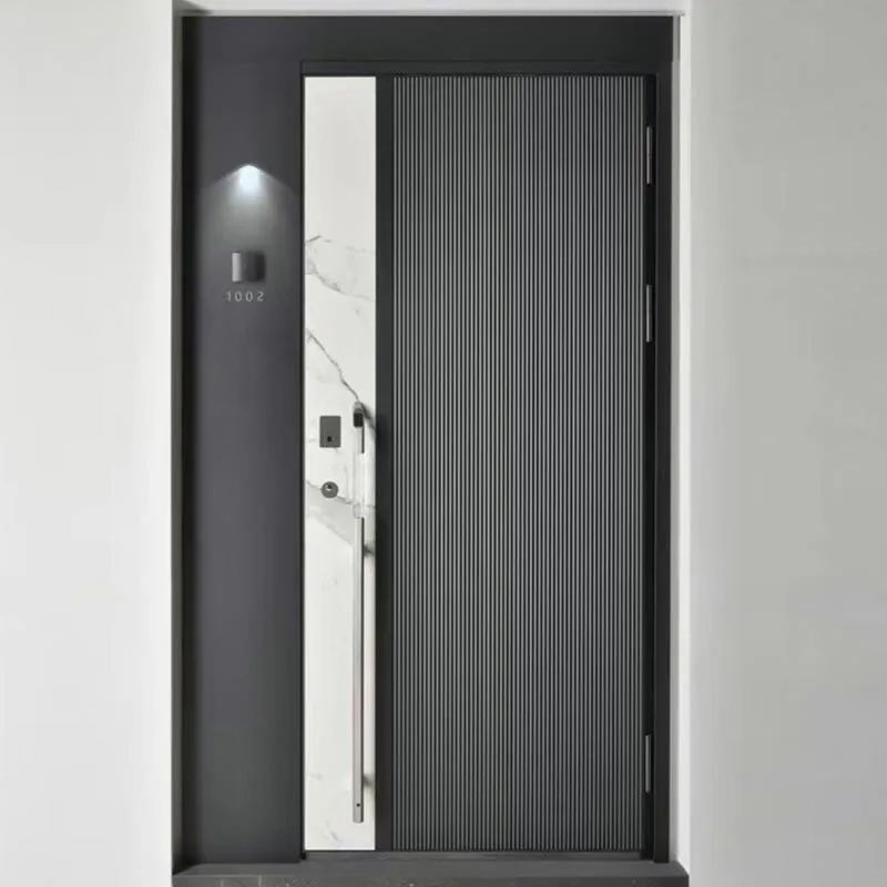 Precision Carved Mother-Son Pivot Door