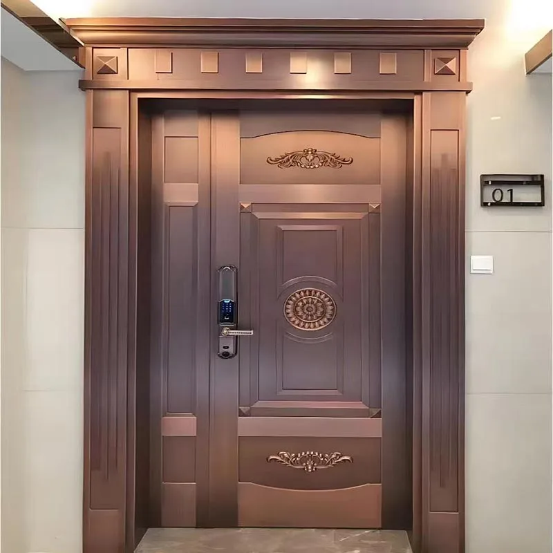 Villa Mother-Son Copper Entry Door